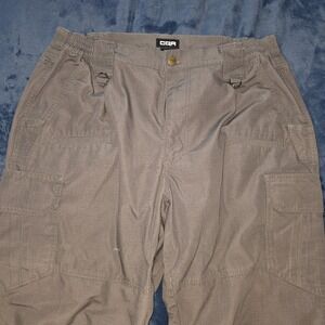 CQR Tactical‎ Cargo Pants Mens Tagged 36x30 Gray Multi Pocket Ripstop Military